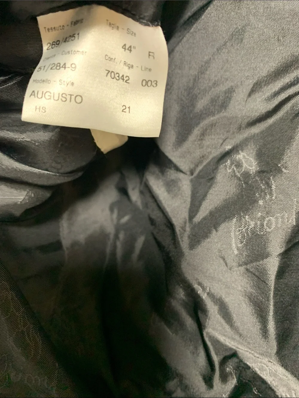 Brioni Bernini Italy Wool Silk Blend Charcoal Windowpane Sport Coat 44